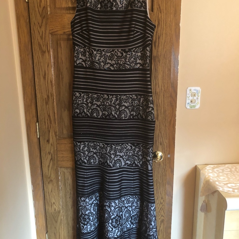 Black dress with nude lining for  sale